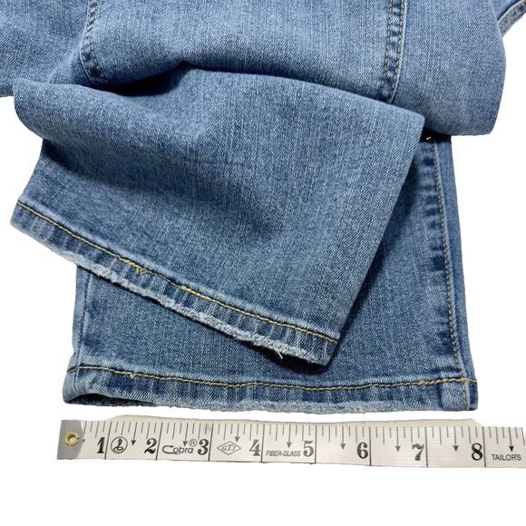 High Rise Crop Mom Jeans Distress Stretch Eloquii 18 Bohemian Festival Grunge - Picture 11 of 14